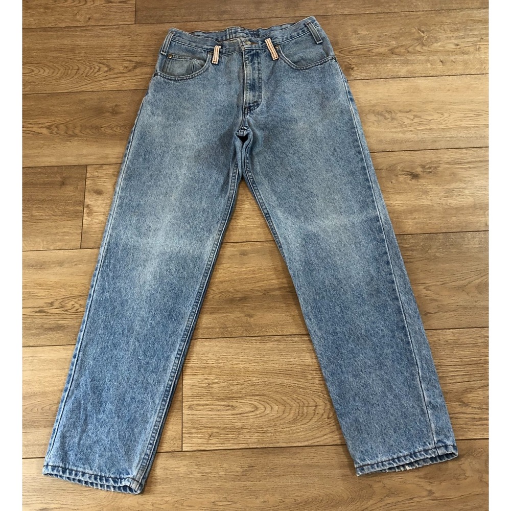 VTG Lee Jeans Womens 30x30 High Rise 80s 90s Y2K Mom High Straight Riders READ - Picture 2 of 8
